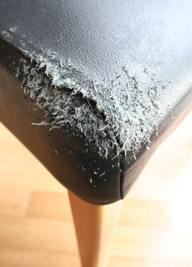 DIY leather cat and dog scratch repair tips (because I have a leatherette  ottoman and a cat)