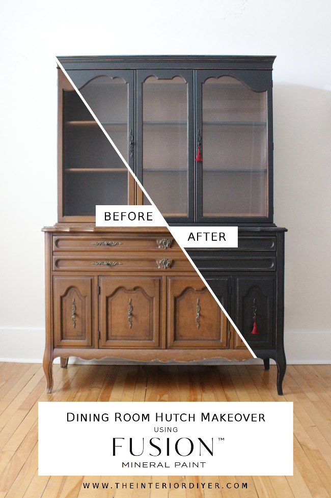 PAINTING A VINTAGE BUFFET  Before & After with Fusion Mineral