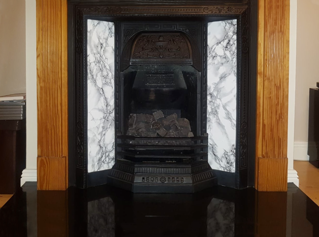 diy paper fireplace