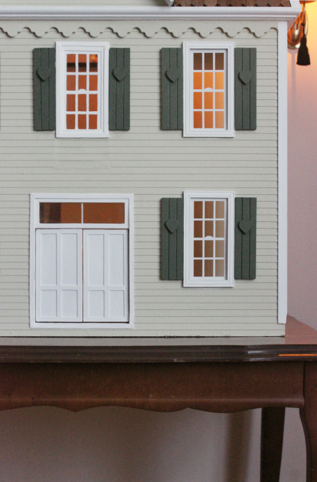 Dollhouse store shutters diy