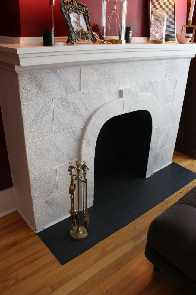 Fusion Mineral Paint Faux Marble Fireplace The Interior DIYer